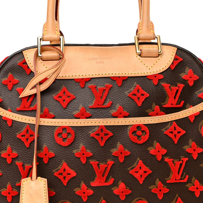 Louis Vuitton Monogram Tuffetage Deauville Cube Red 8 of 14