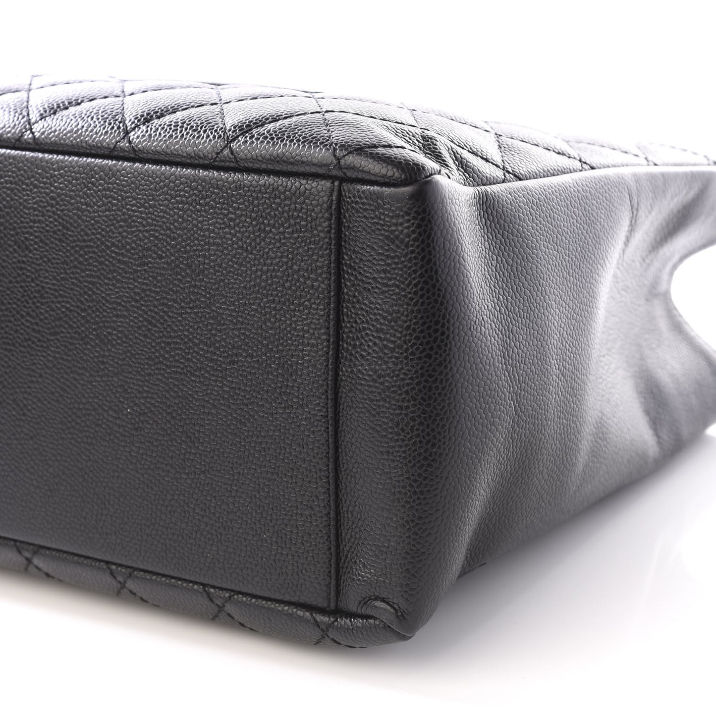 Caviar Quilted Grand Shopping Tote GST Black