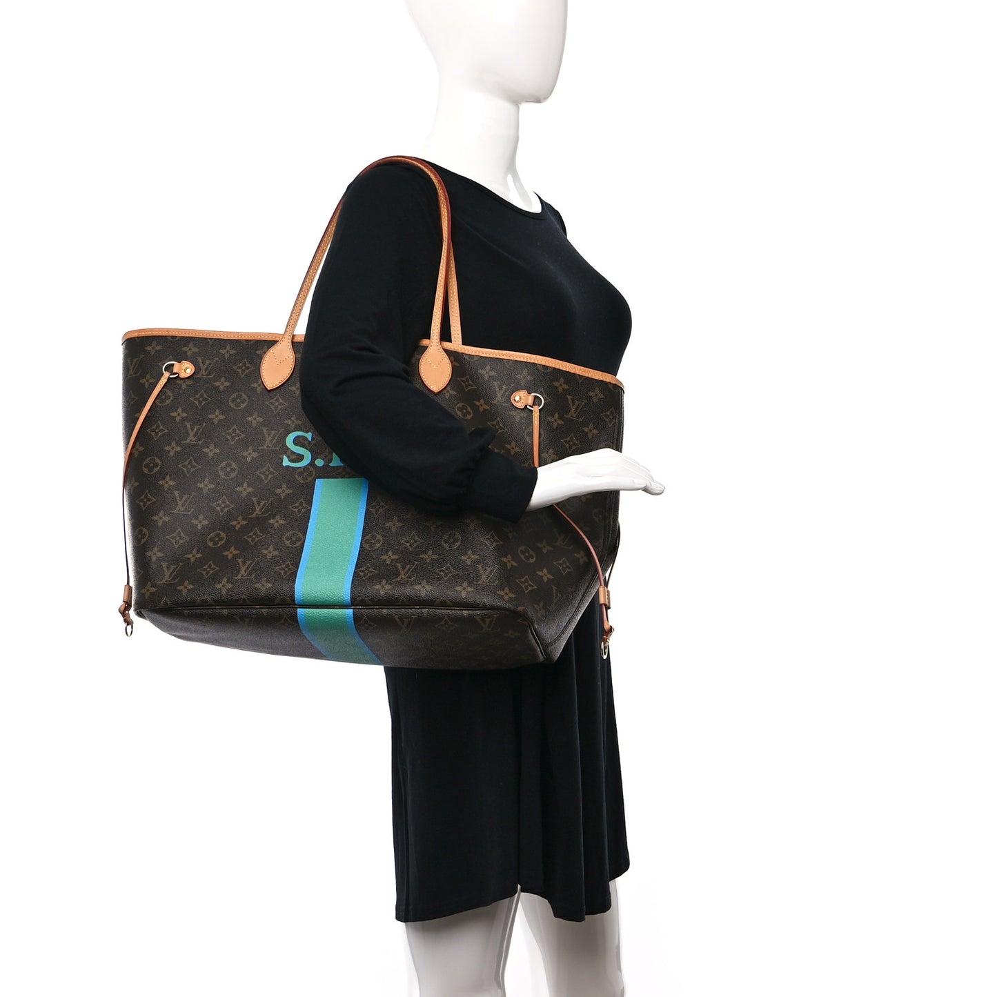 Monogram My LV Heritage Neverfull MM Blue Green