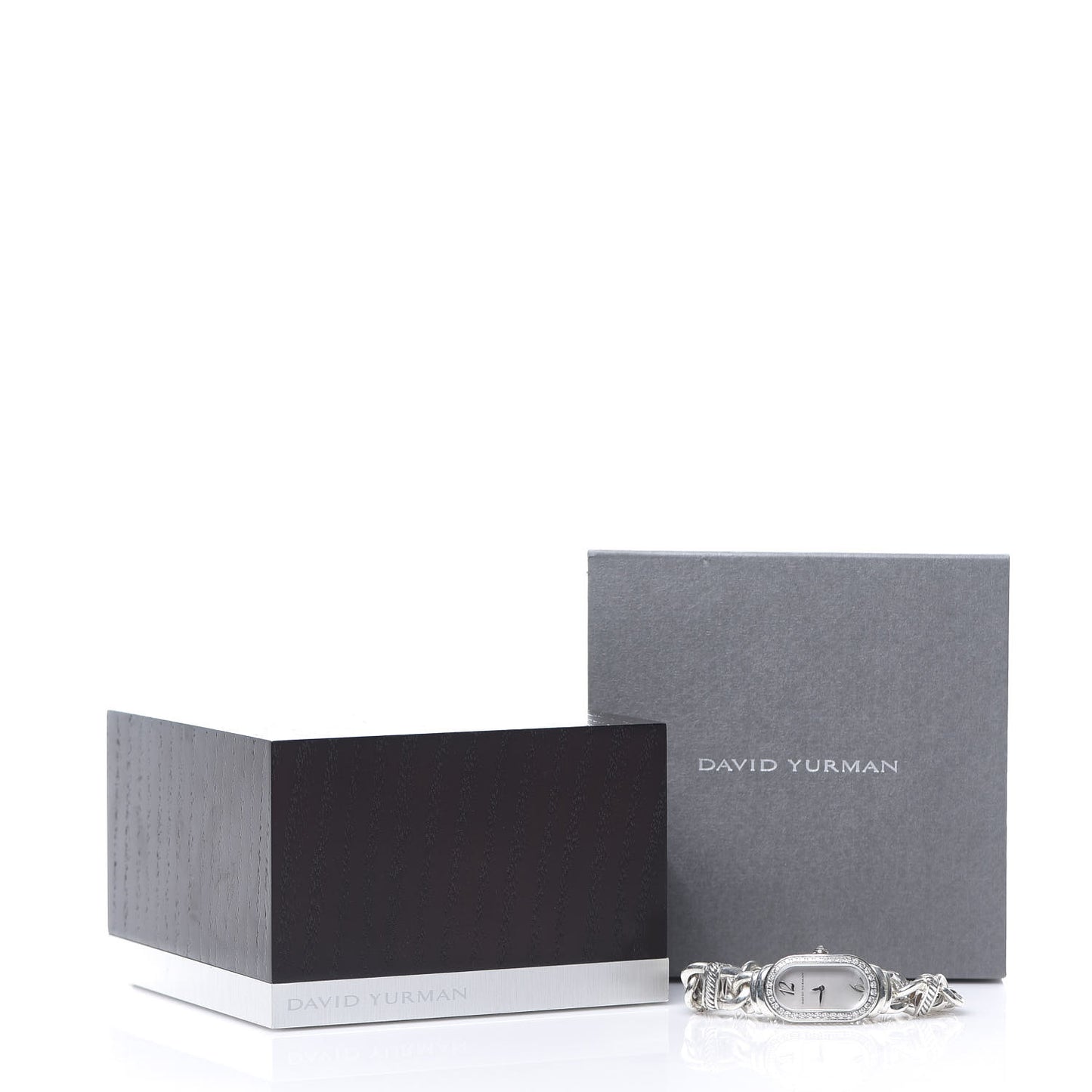 Stainless Steel Sterling Silver Diamond Bezel Mother of Pearl 20mm Madison Cable Quartz Watch