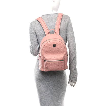 MCM Calfskin Ottomar Monogram Small Backpack Pink 2 of 9