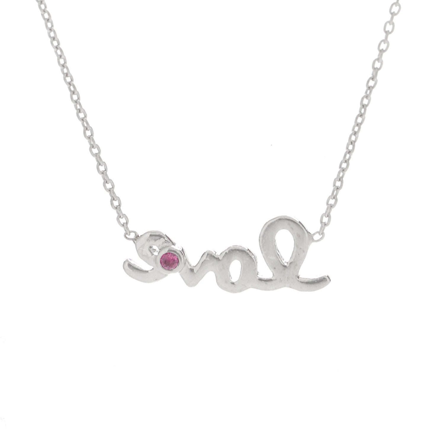 Roberto Coin 18K White Gold Love Necklace 4 of 7