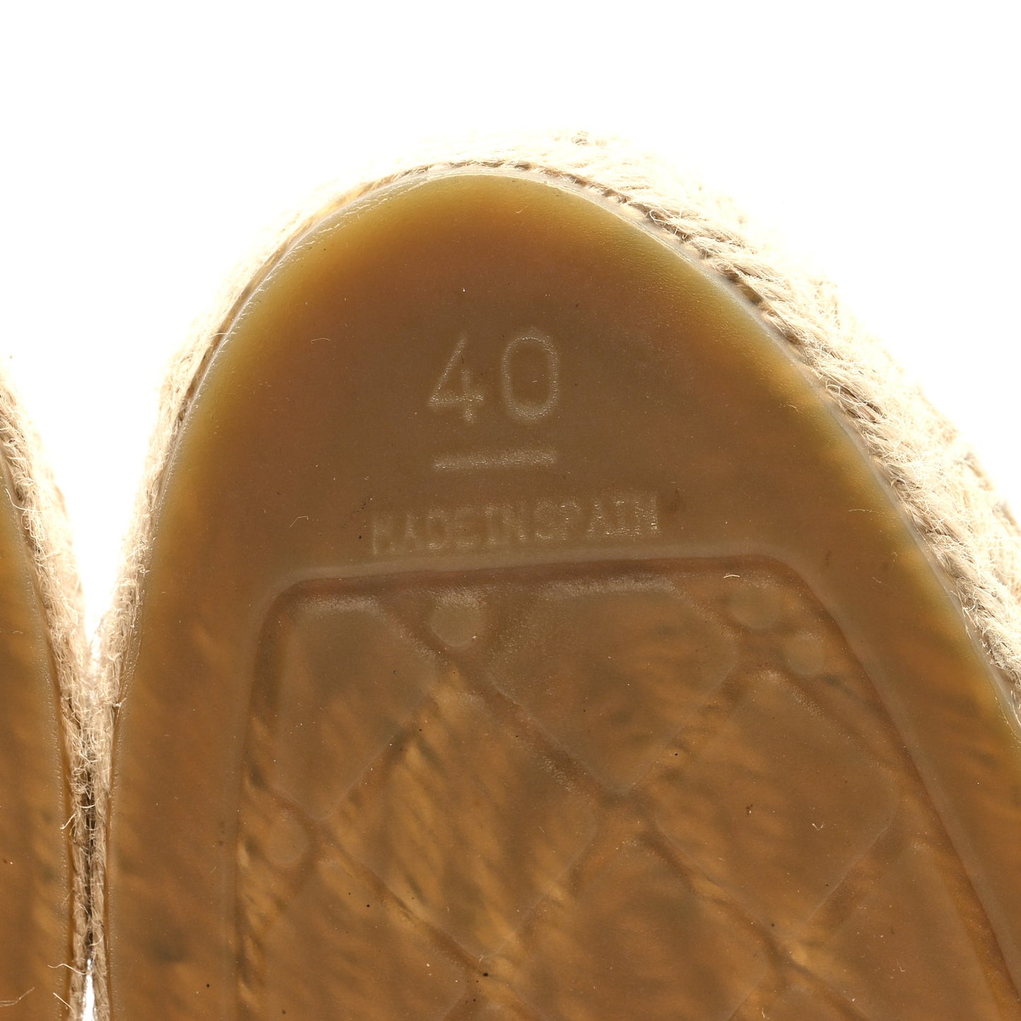 Lambskin Quilted CC Espadrilles 40 Beige