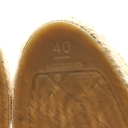 Chanel Lambskin Quilted CC Espadrilles 40 Beige 7 of 9