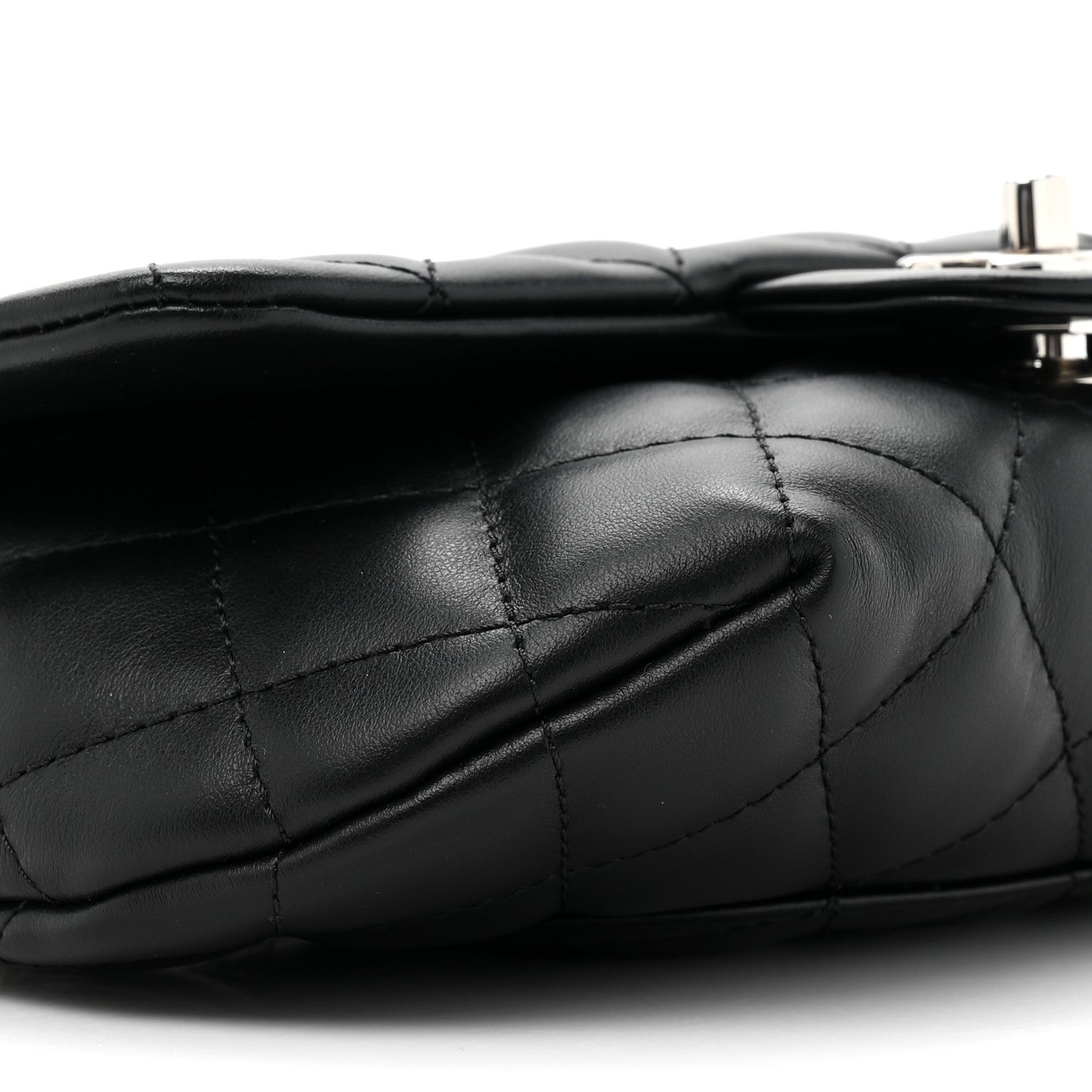 Chanel Calfskin Quilted CC Uniform Flap Belt Bag Black 9 of 9