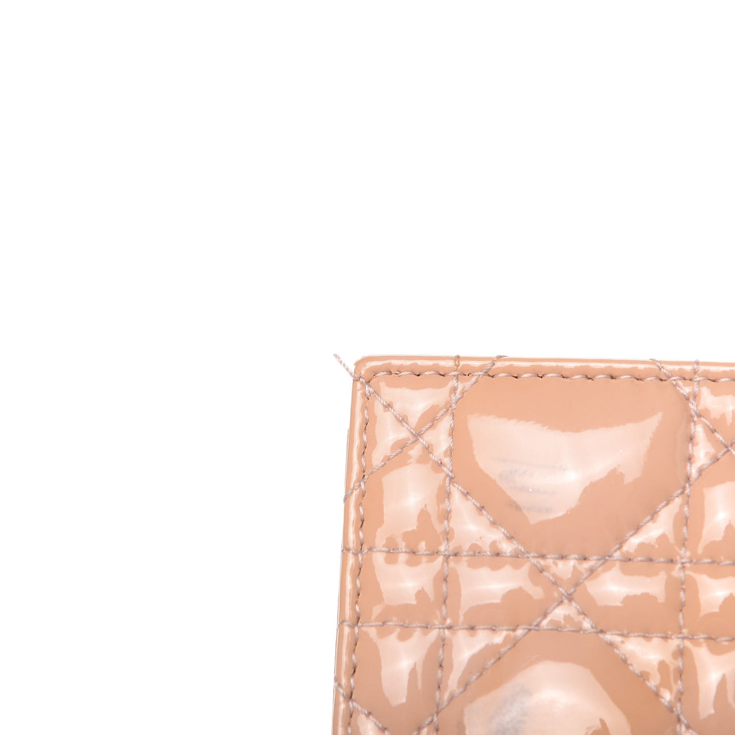 Patent Cannage Lady Dior Convertible Clutch Light Pink