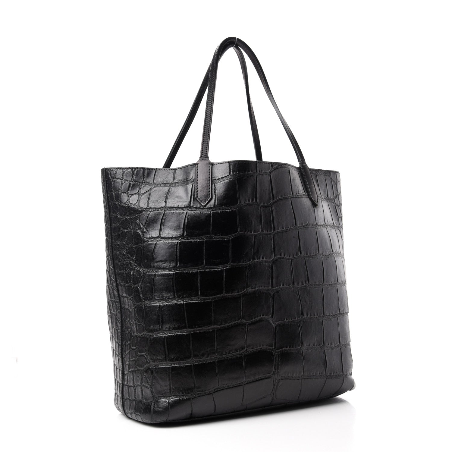 Givenchy Calfskin Crocodile Embossed Medium Antigona Tote Black 3 of 10