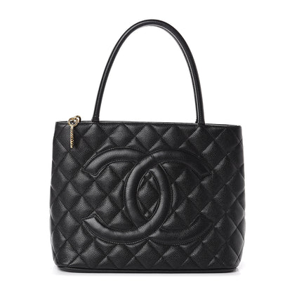 Chanel Caviar Quilted Medallion Tote Black 1 of 9