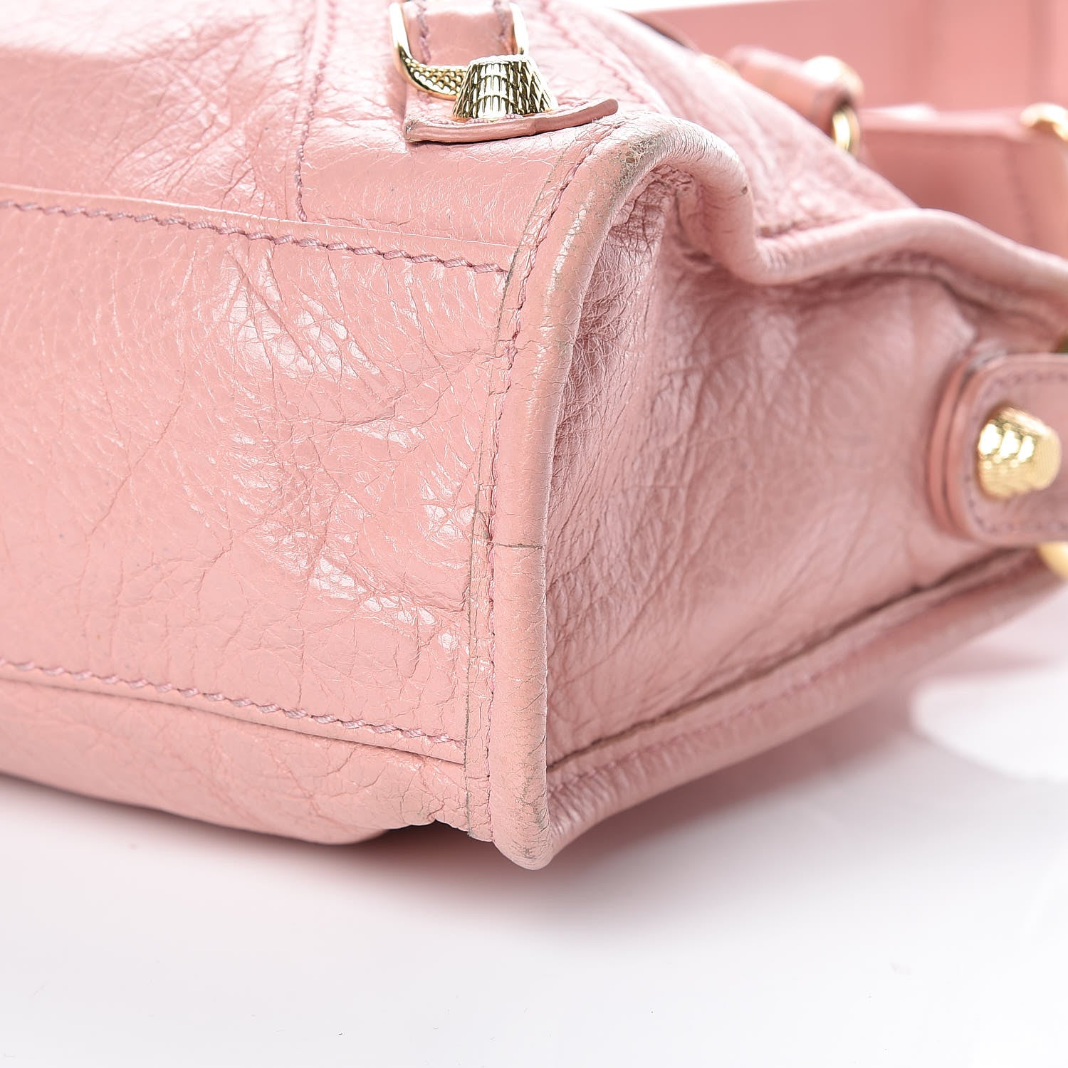 Balenciaga Agneau Giant 12 Gold Hardware Mini City Rose Peche 13 of 27