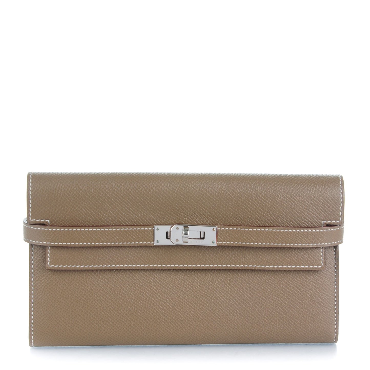 Epsom Kelly Longue Wallet Etoupe