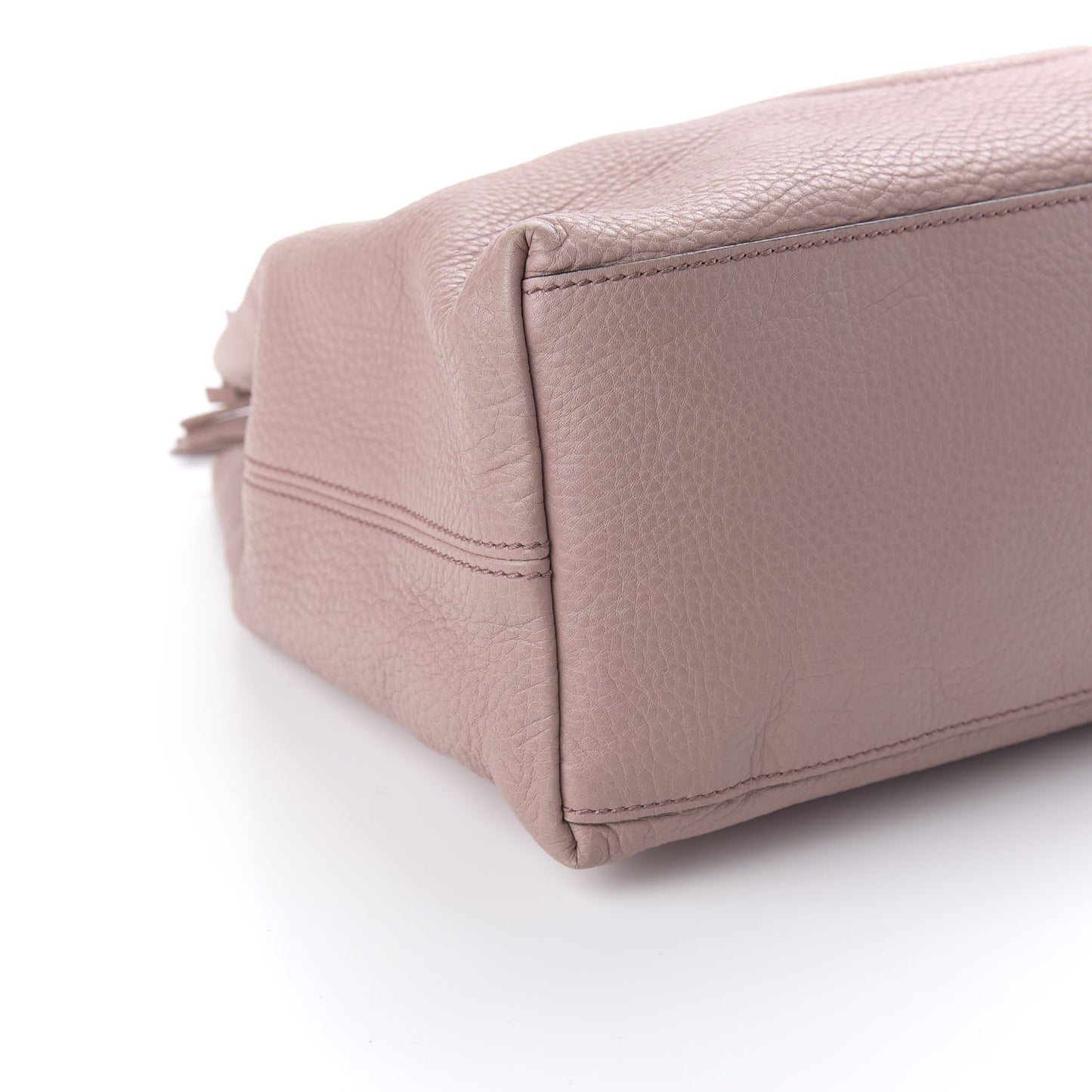 Pebbled Calfskin Medium Soho Chain Shoulder Bag Dark Cipria