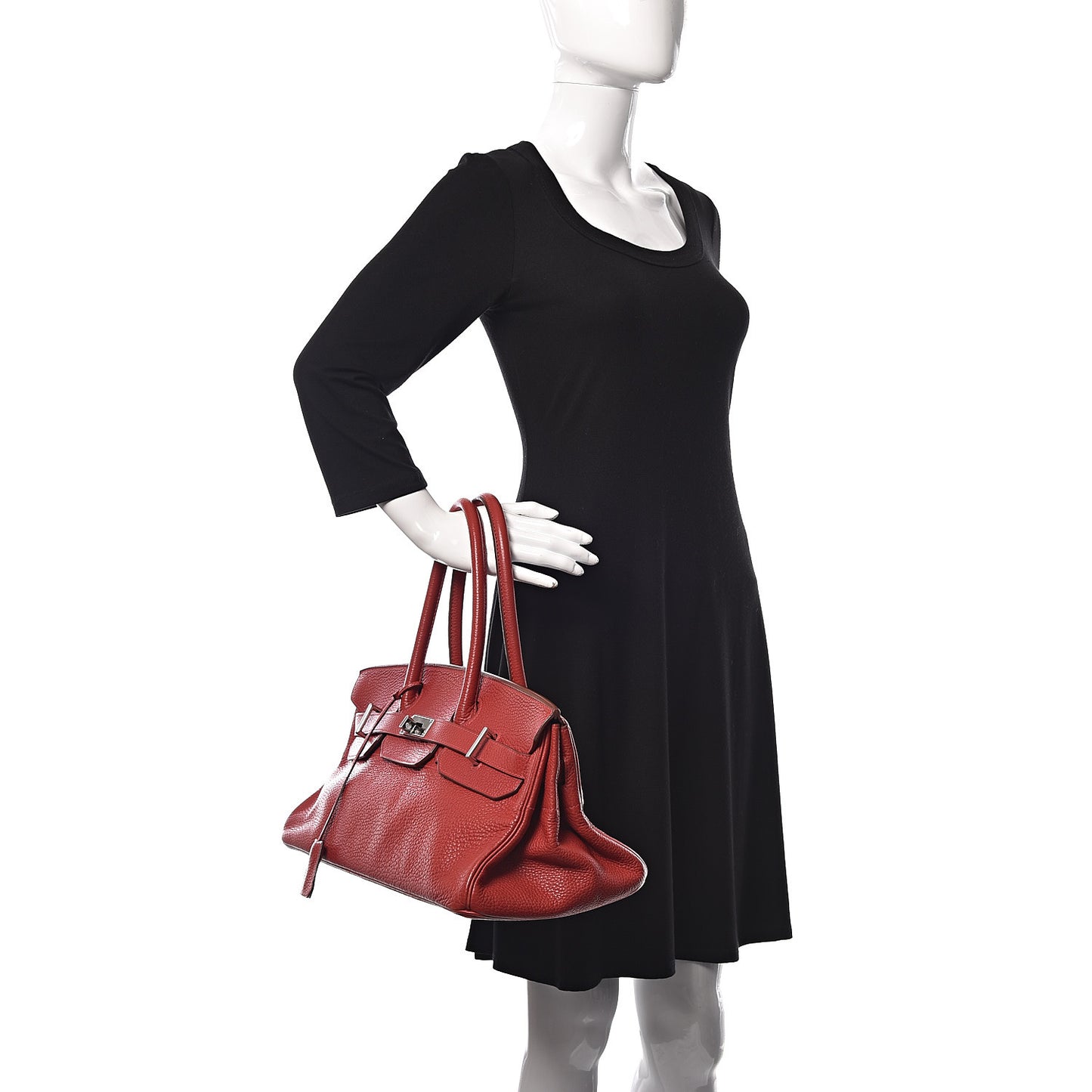 Taurillon Clemence JPG Shoulder Birkin II 42 Rouge Vif