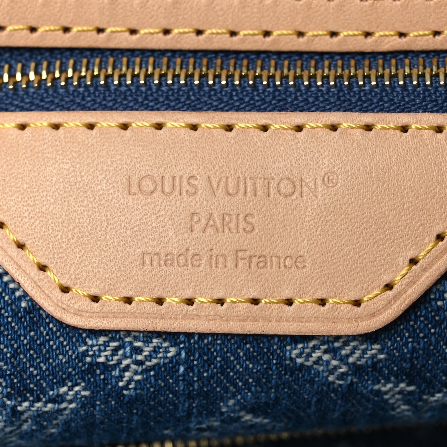 Monogram Denim Neo Neverfull MM   Blue