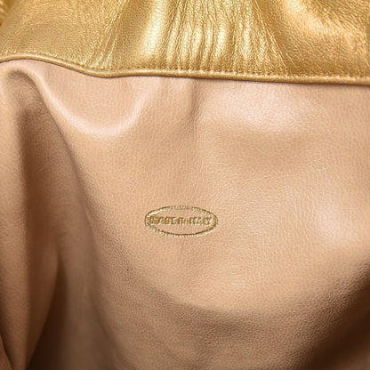 Chanel Metallic Lambskin CC Drawstring Shoulder Bag Gold 8 of 14