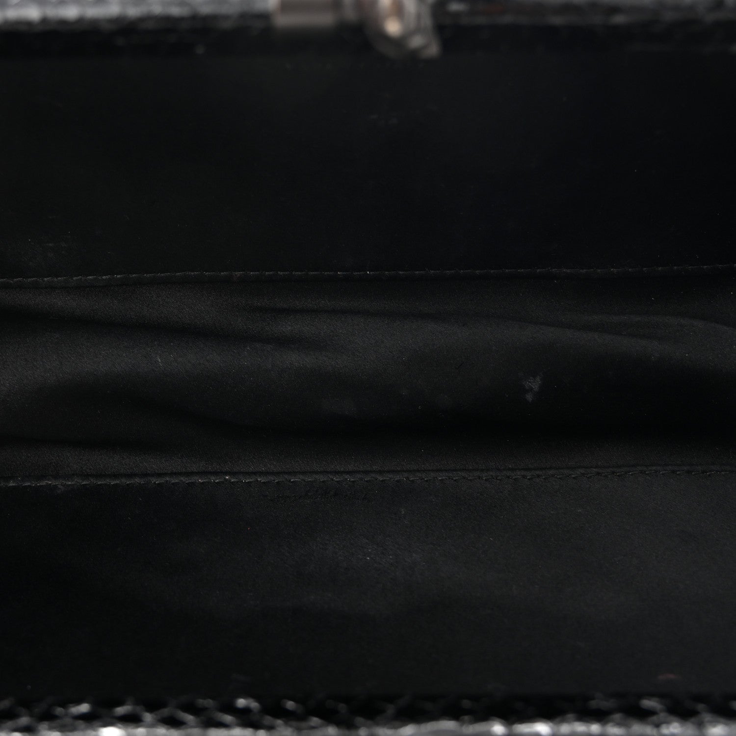 Bottega Veneta Satin Ayers Intreccio Impero Stretch Knot Clutch Black 5 of 10