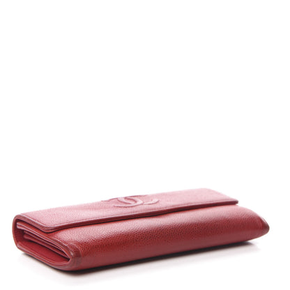 Chanel Caviar Timeless CC Large Flap Wallet Red 4 of 18