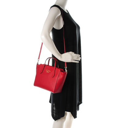 Gucci Dollar Calfskin MIni Swing Top Handle Bag Tabasco 2 of 6