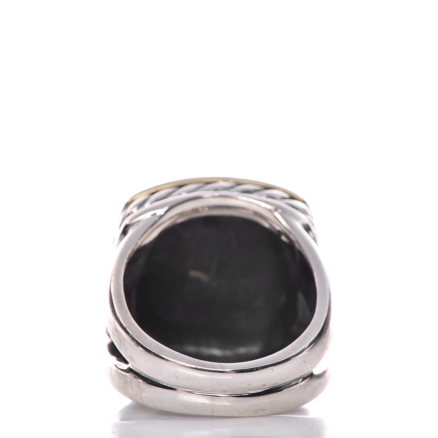 Sterling Silver 18K Yellow Gold Diamond Albion Ring 5.75