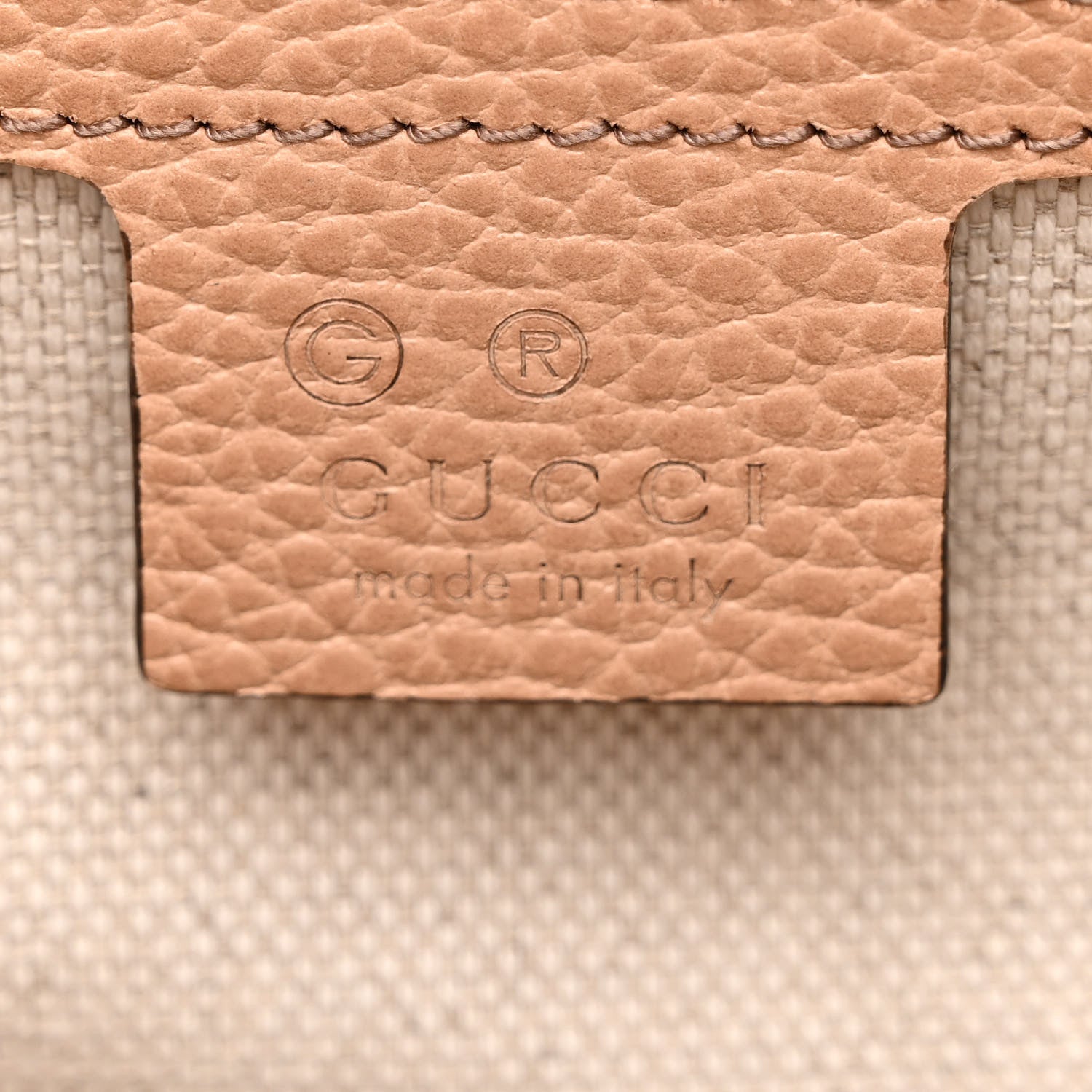 Gucci Dollar Calfskin Large Soho Top Handle Satchel Camelia 6 of 10
