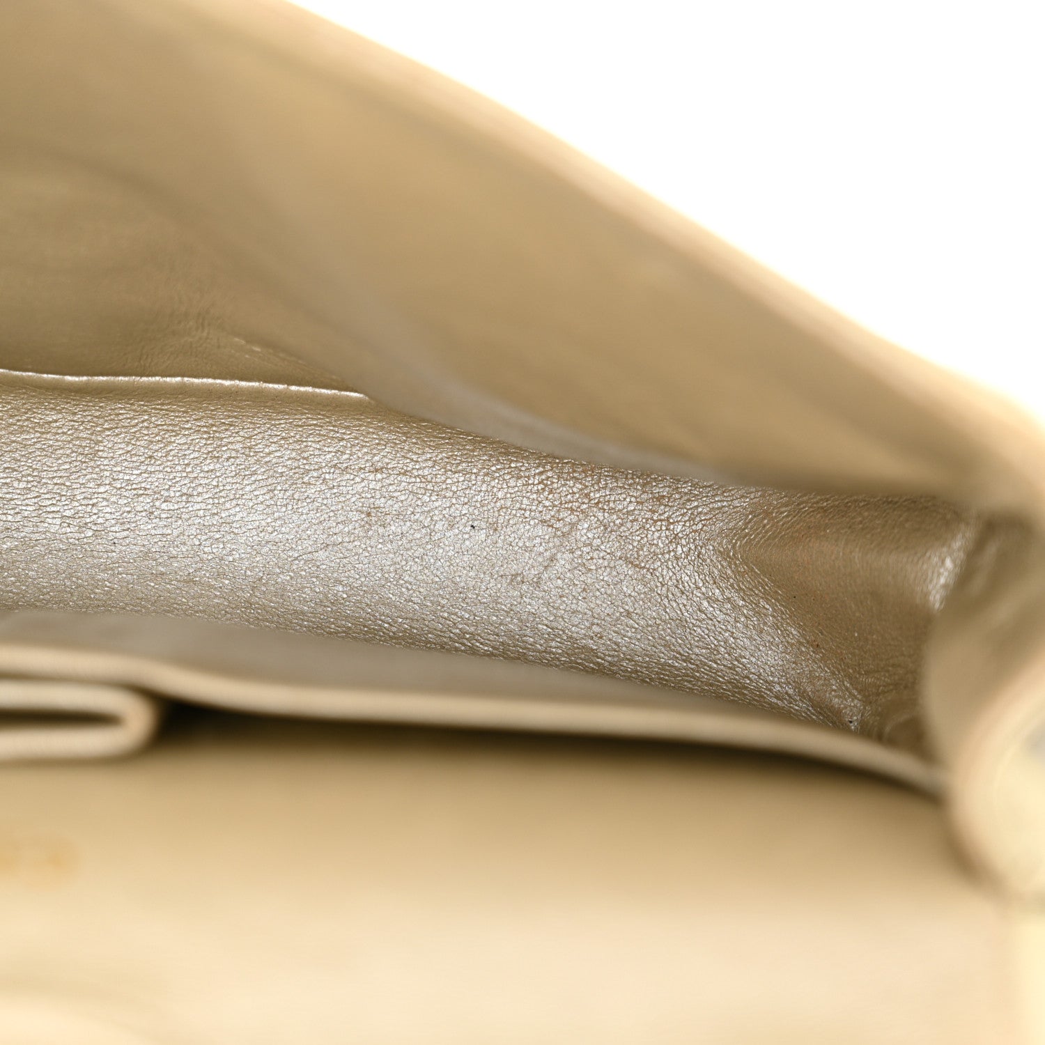 Chanel Metallic Lambskin Quilted Medium Double Flap Gold 11 of 23