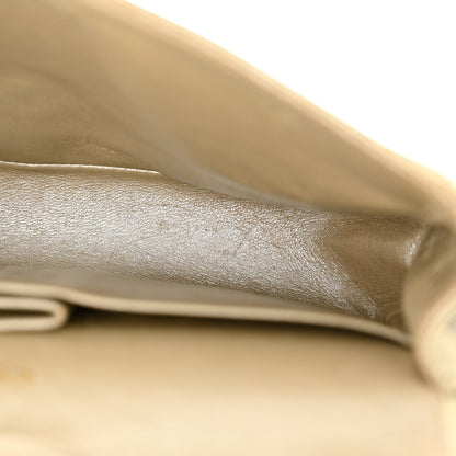 Chanel Metallic Lambskin Quilted Medium Double Flap Gold 11 of 23