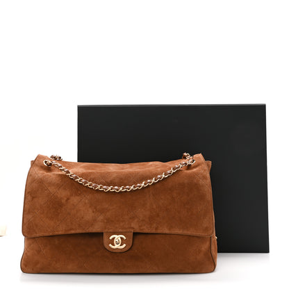 Chanel Suede Calfskin Souplissimo Maxi Flap Camel 21 of 21