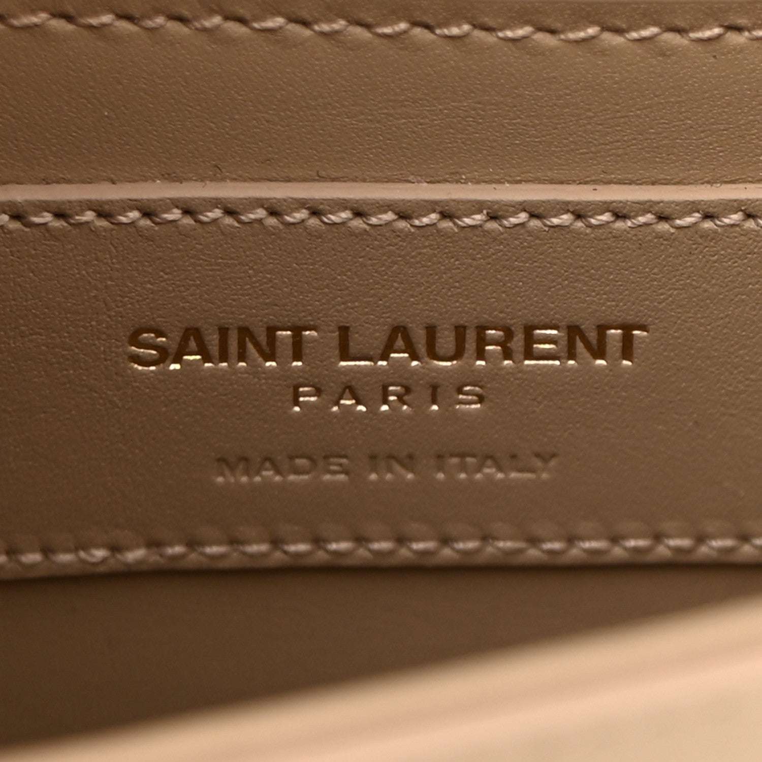 Saint Laurent Smooth Calfskin Small Classic Monogram Kate Tassel Satchel Dark Beige 5 of 9