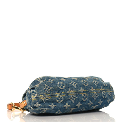 Louis Vuitton Monogram Denim Mini Pleaty Blue 4 of 10