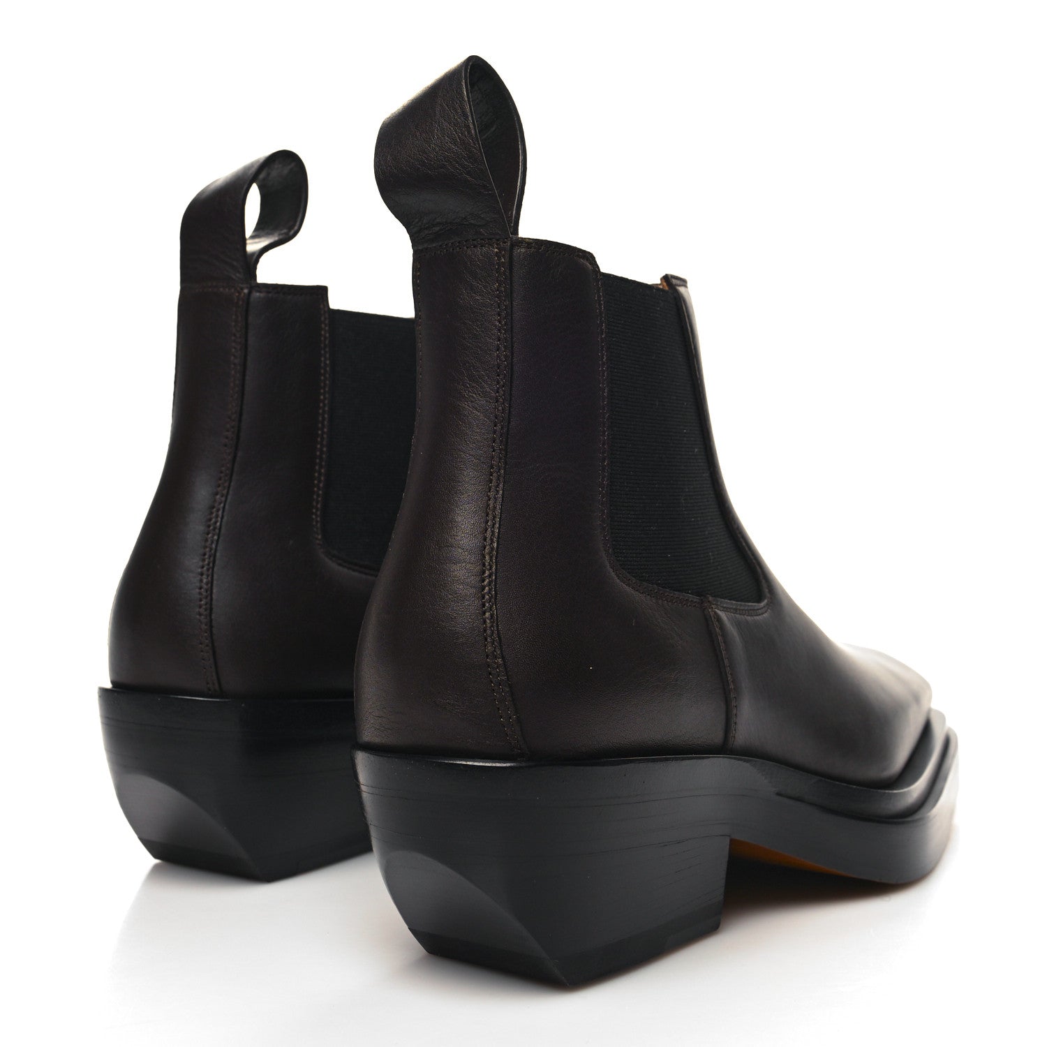 Bottega Veneta Calfskin Lean Mens Ankle Boots 40 Fondant 4 of 7