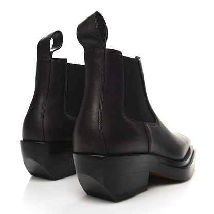 Bottega Veneta Calfskin Lean Mens Ankle Boots 40 Fondant 4 of 7