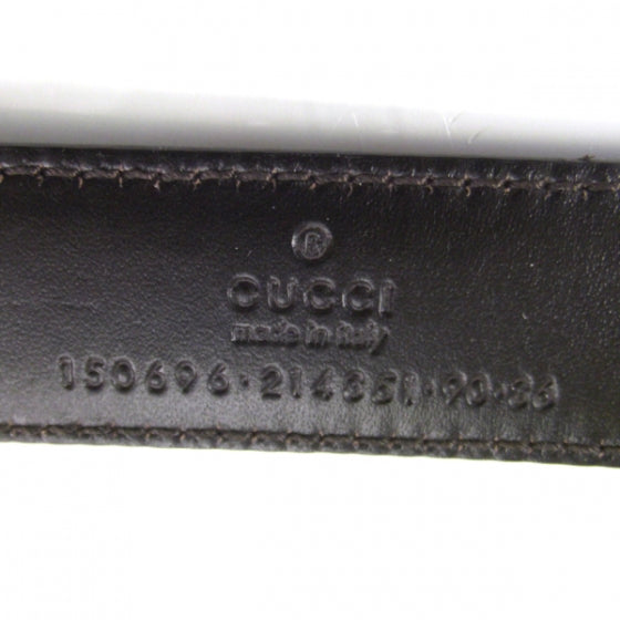 Guccissima Leather Chain Belt Brown 36