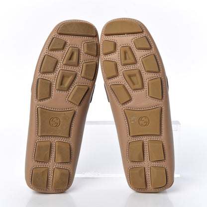 Gucci Calfskin Womens Noel Web Driver Loafers 38.5 Camelia 5 of 10