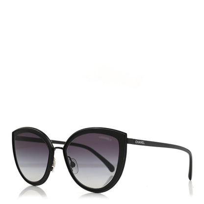 Chanel Metal Cat Eye Sunglasses 4222 Black 1 of 7