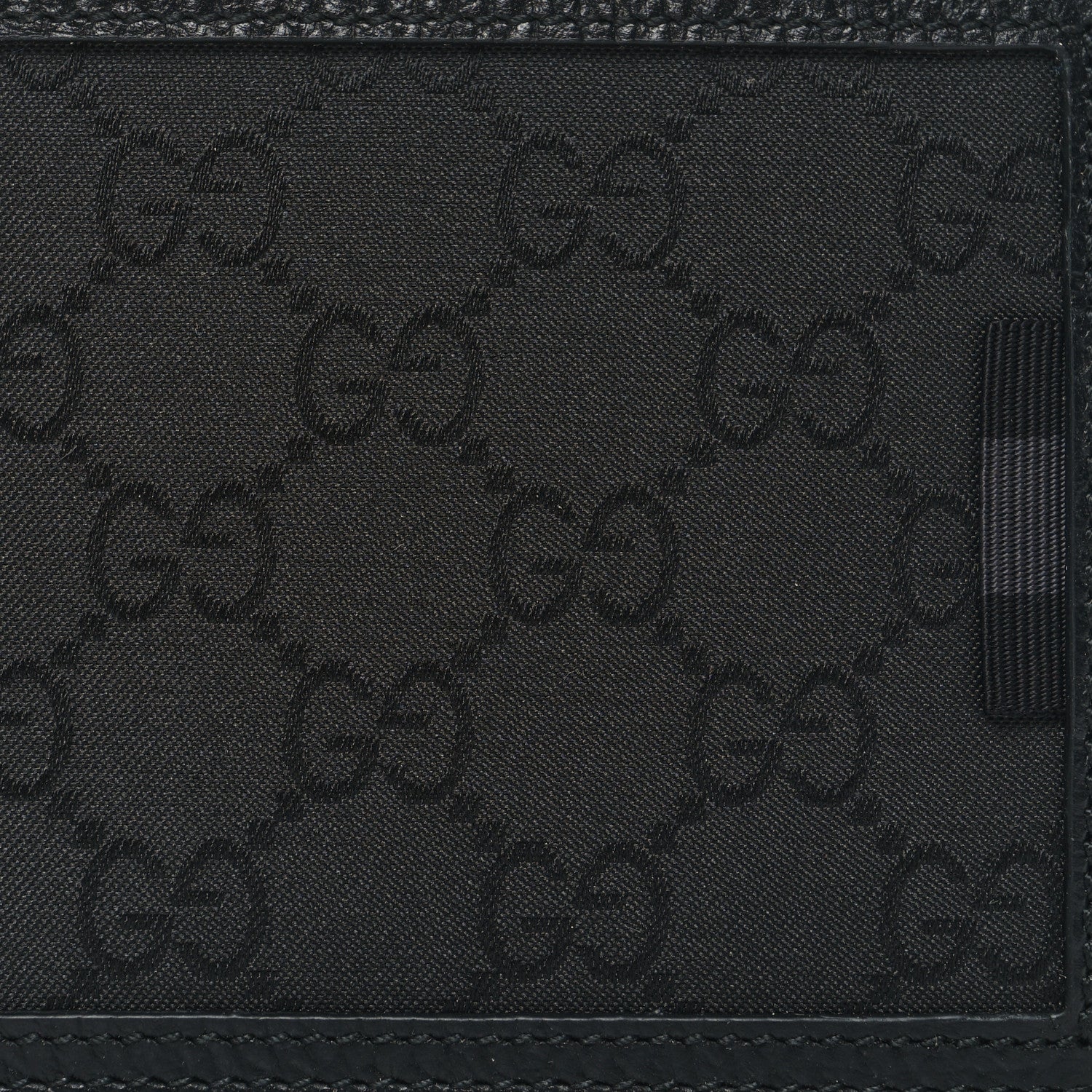 Gucci Nylon Monogram Bi-Fold Wallet Black 8 of 8
