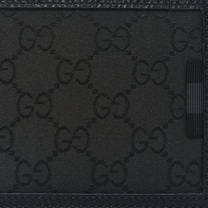 Gucci Nylon Monogram Bi-Fold Wallet Black 8 of 8
