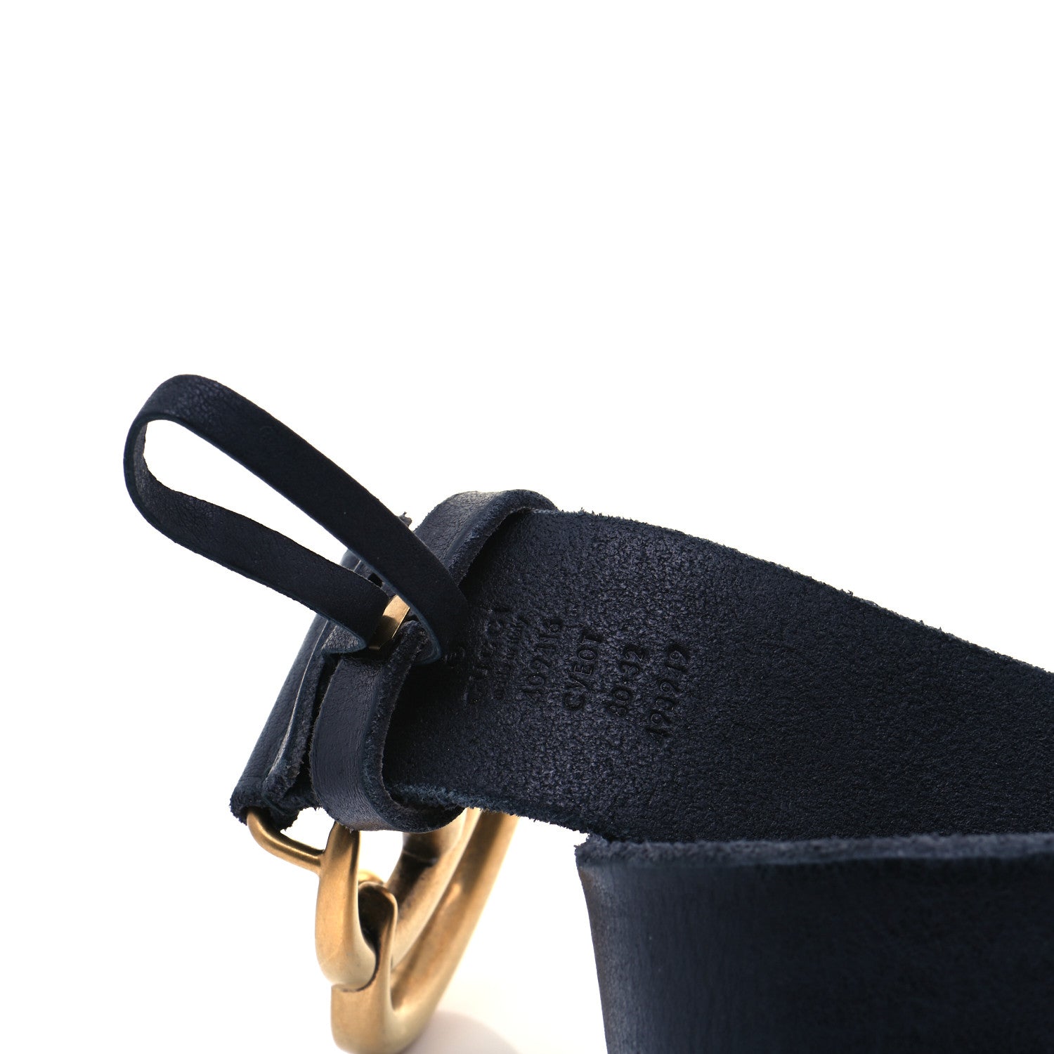 Gucci Faded Calfskin Double G 40mm Belt 80 32 Blue 4 of 6