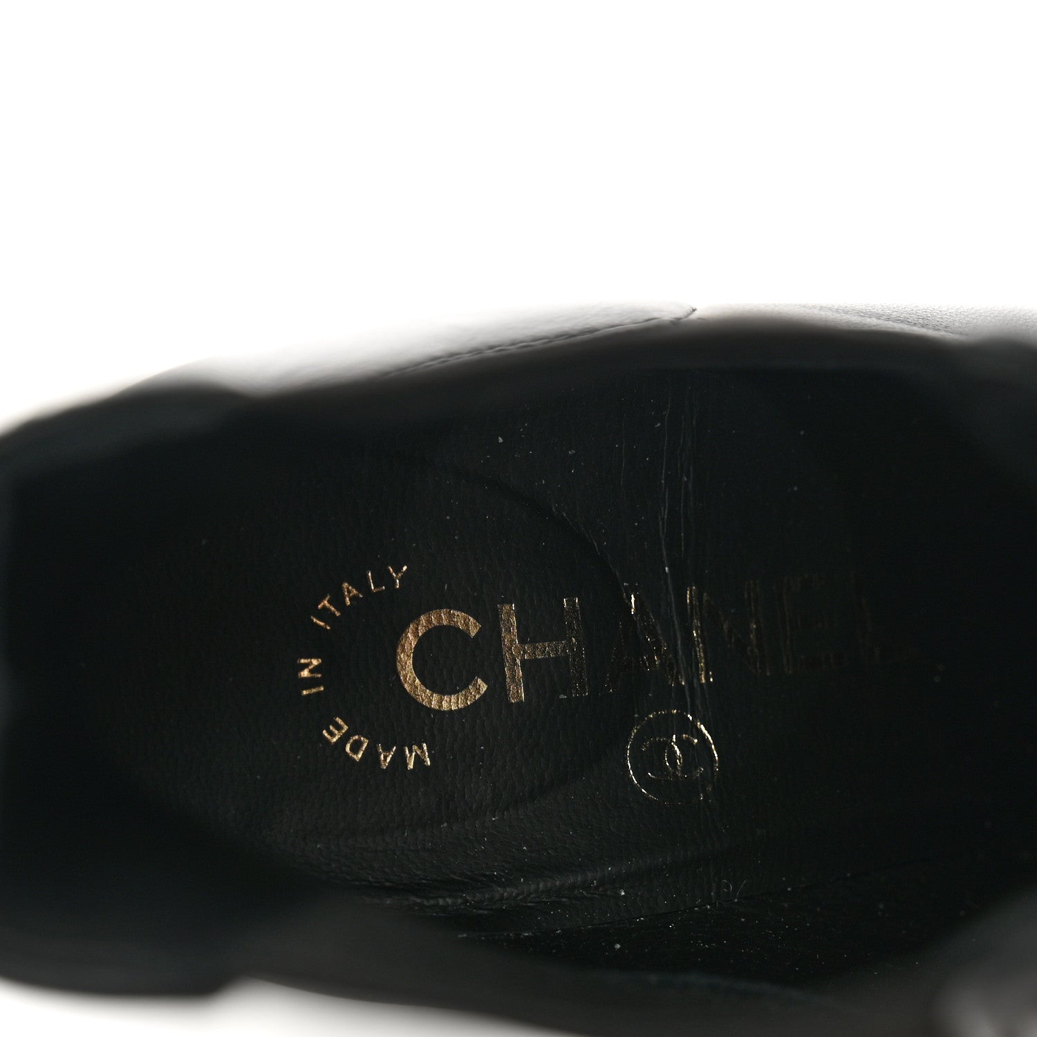 Chanel Lambskin Cap Toe CC Short Ankle Boots 36.5 Black 6 of 7