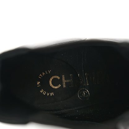 Chanel Lambskin Cap Toe CC Short Ankle Boots 36.5 Black 6 of 7