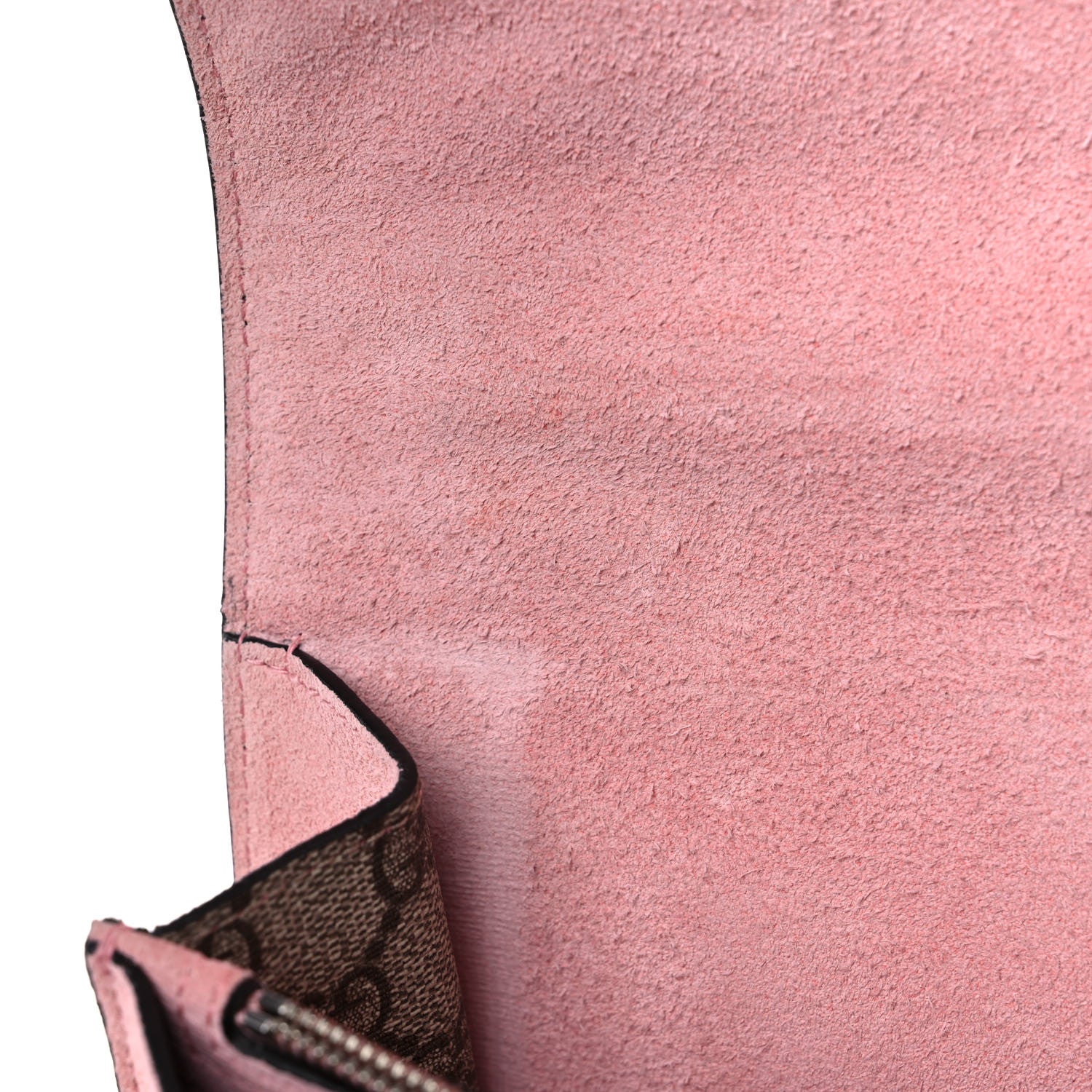 Gucci GG Supreme Monogram Suede Crystal Medium Dionysus Shoulder Bag Beige Ebony Light Peonia 11 of 15