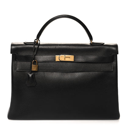 Hermes Ardennes Kelly Retourne 40 Black 1 of 15