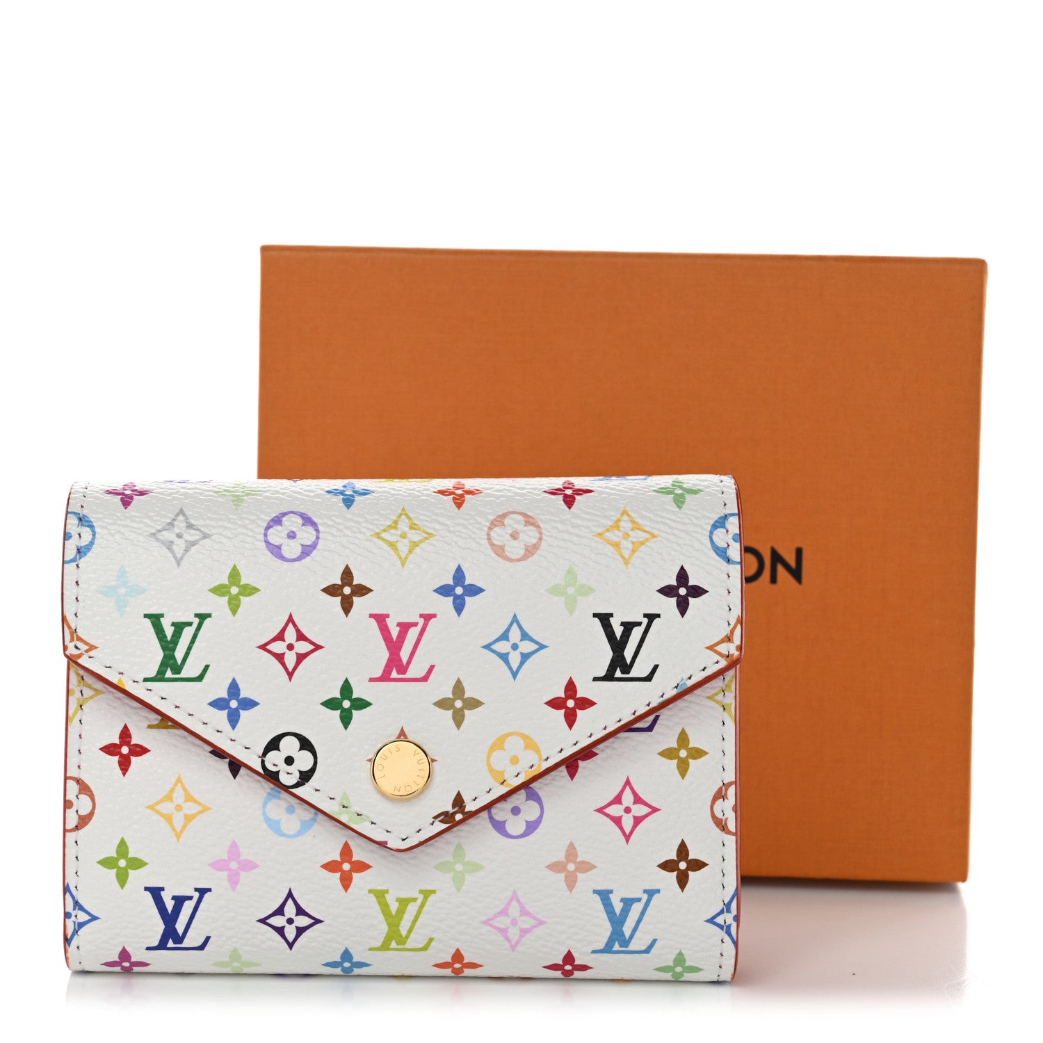 Louis Vuitton LV x TM Monogram Multicolor Victorine Wallet White 8 of 8