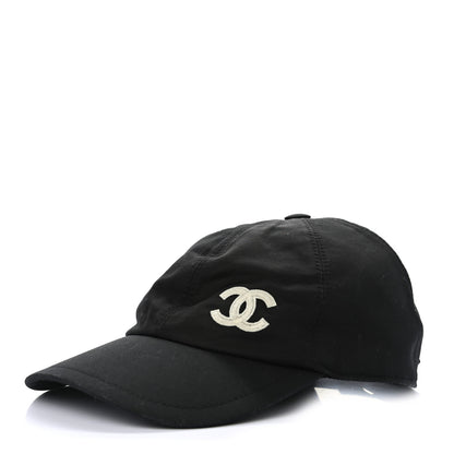 Chanel Cotton CC Cap Hat Black 1 of 8