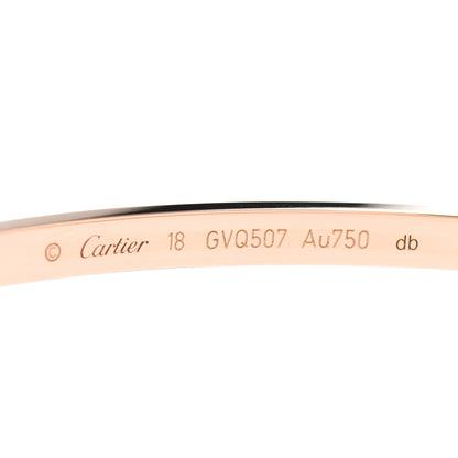 Cartier 18K Pink Gold Small LOVE Bracelet 18 4 of 5