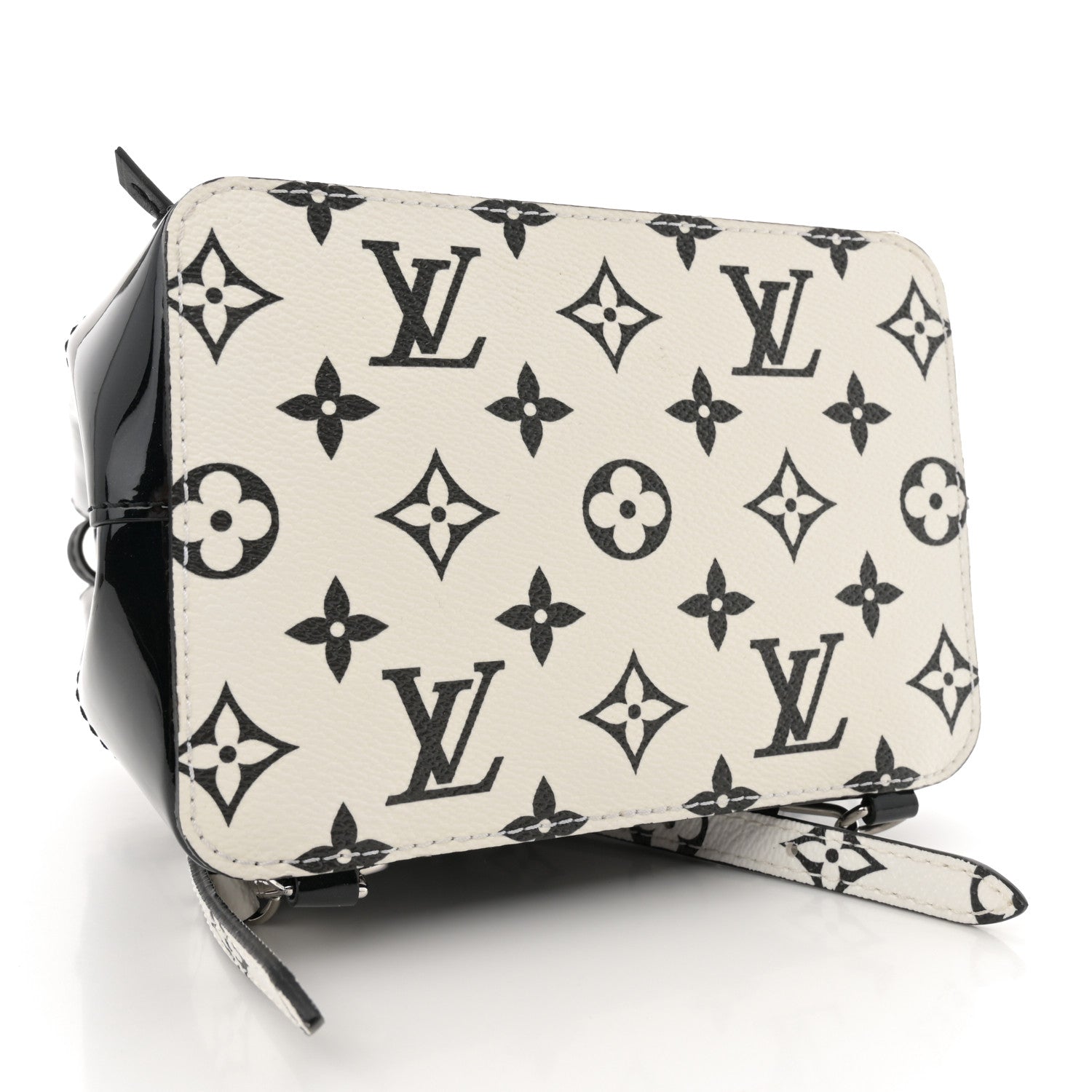 Louis Vuitton Patent Monogram Hot Springs Backpack Black White 4 of 9