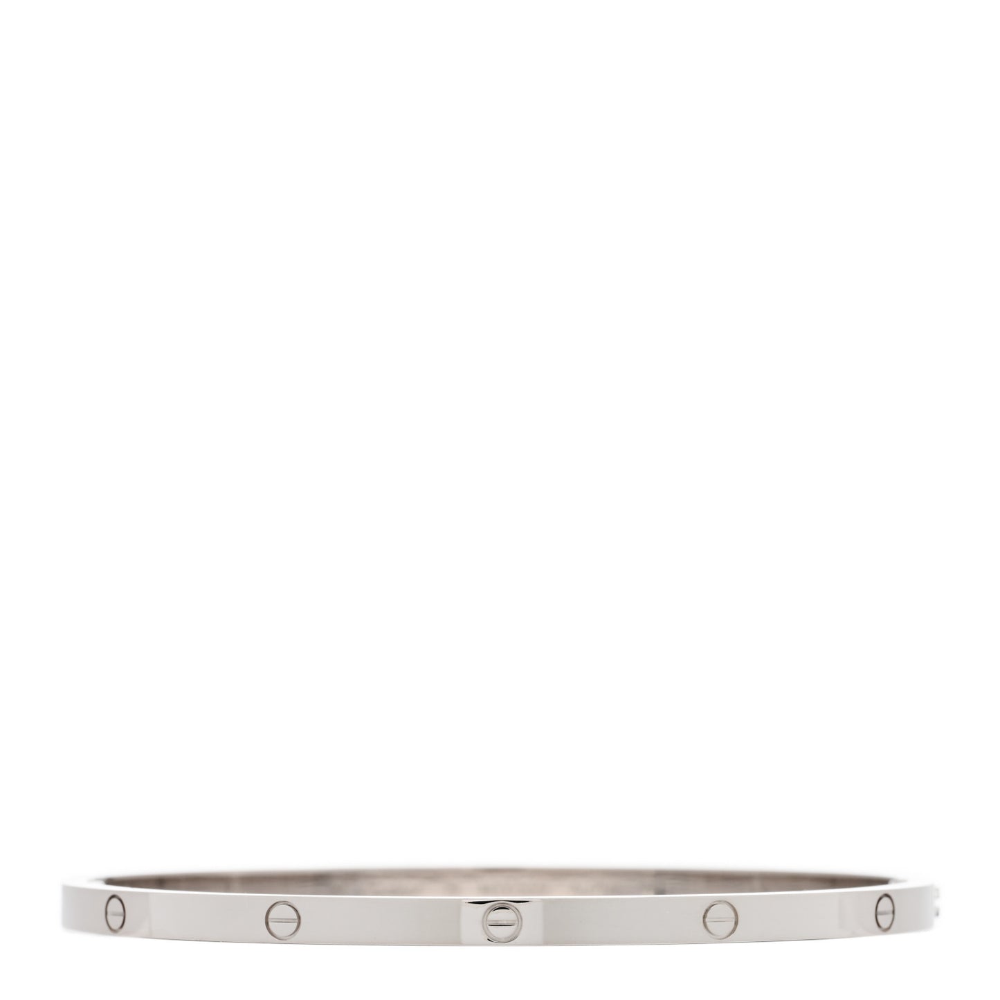18K White Gold Small LOVE Bracelet 19