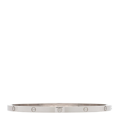 Cartier 18K White Gold Small LOVE Bracelet 19 1 of 6