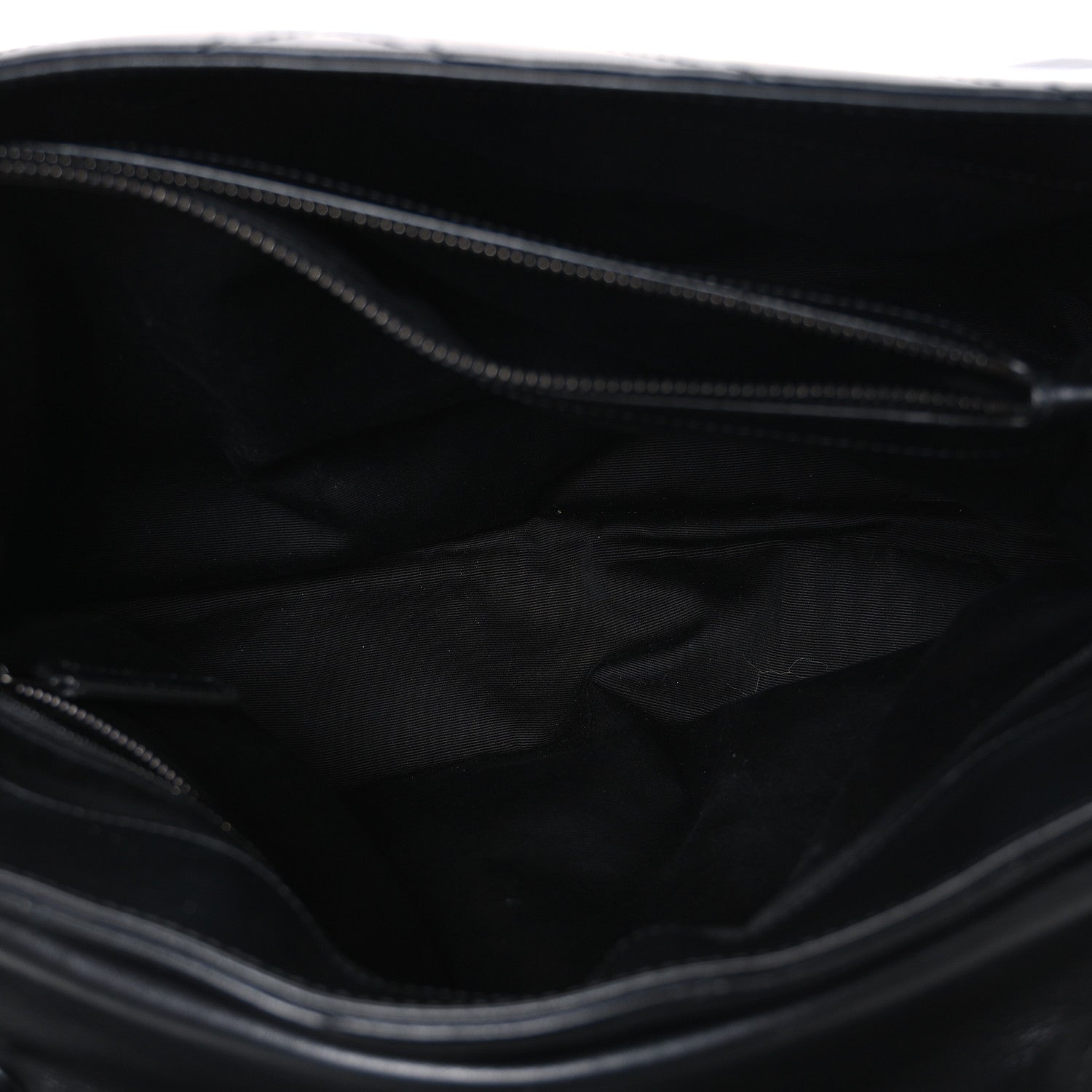 Saint Laurent Calfskin Y Quilted Monogram Monochrome Large Loulou Chain Satchel Black 4 of 9