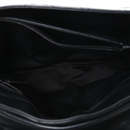 Saint Laurent Calfskin Y Quilted Monogram Monochrome Large Loulou Chain Satchel Black 4 of 9