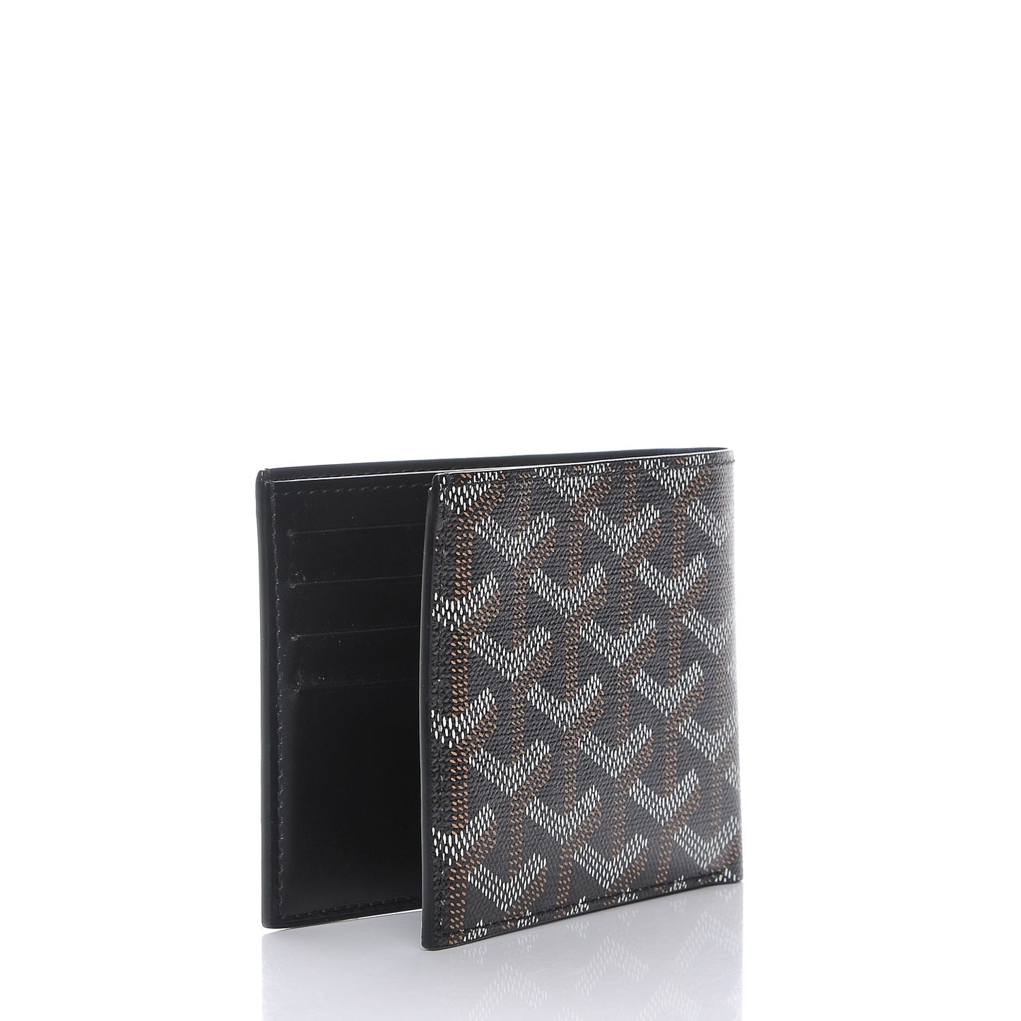 Goyardine Bi-Fold Victoire PM Wallet Black