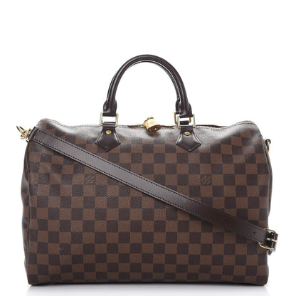 Louis Vuitton Damier Ebene Speedy Bandouliere 35 1 of 9